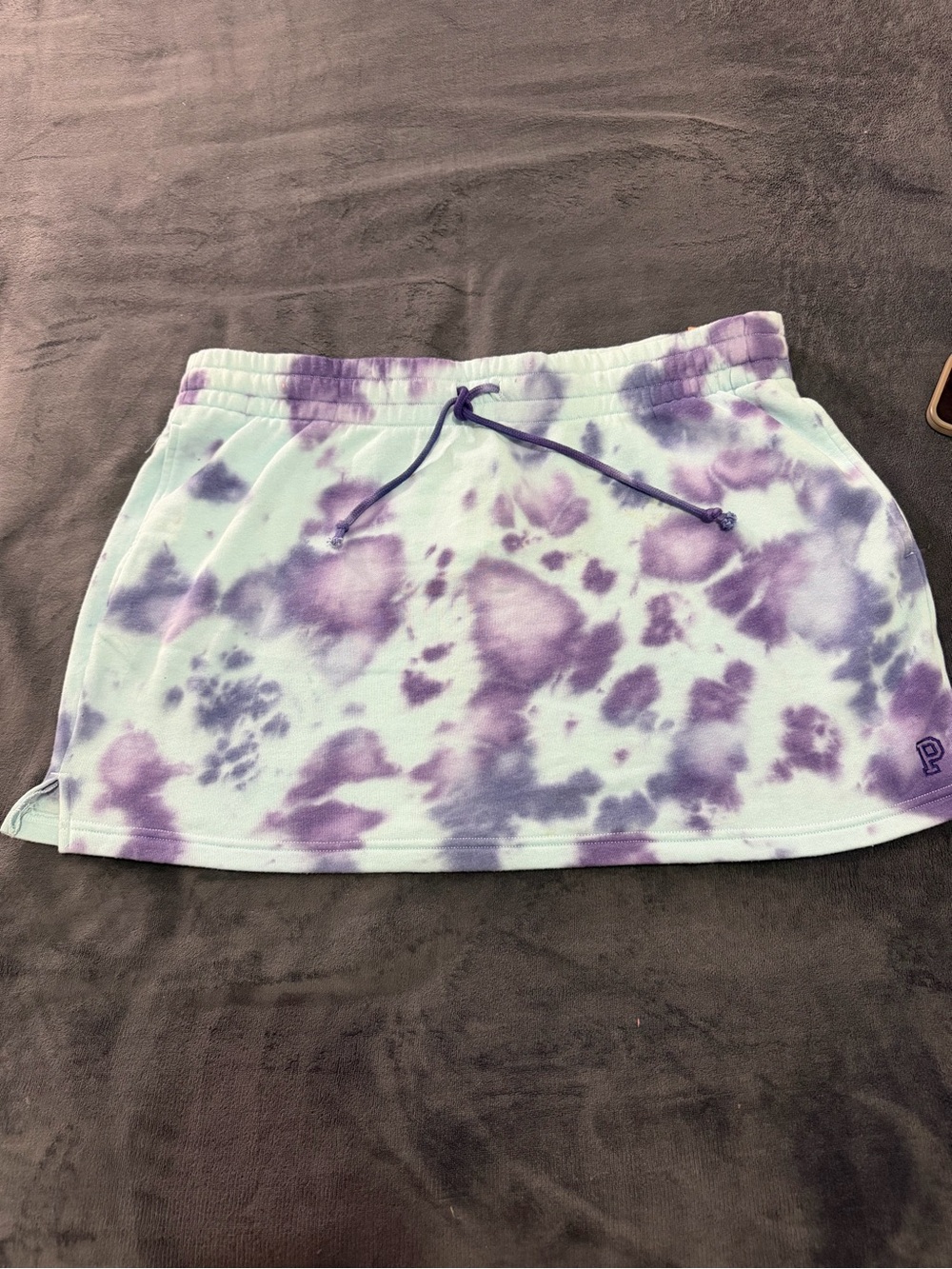 PINK Victoria's Secret Purple Tie-Dye Mini Skirt